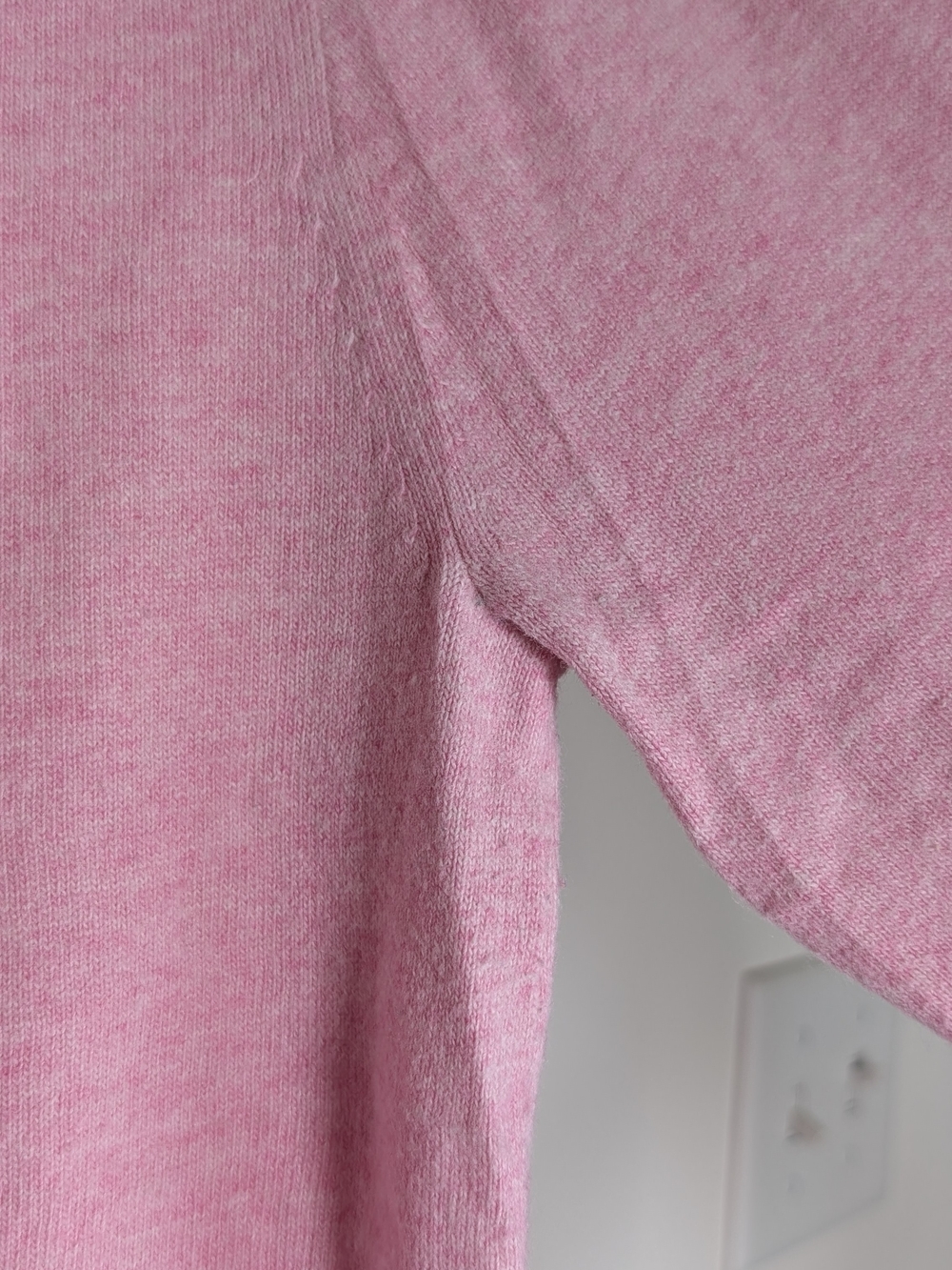 J.Crew Teddie Sweater Medium Pink Heather Crewneck Long Sleeves Soft Preppy Knit - Picture 6 of 9